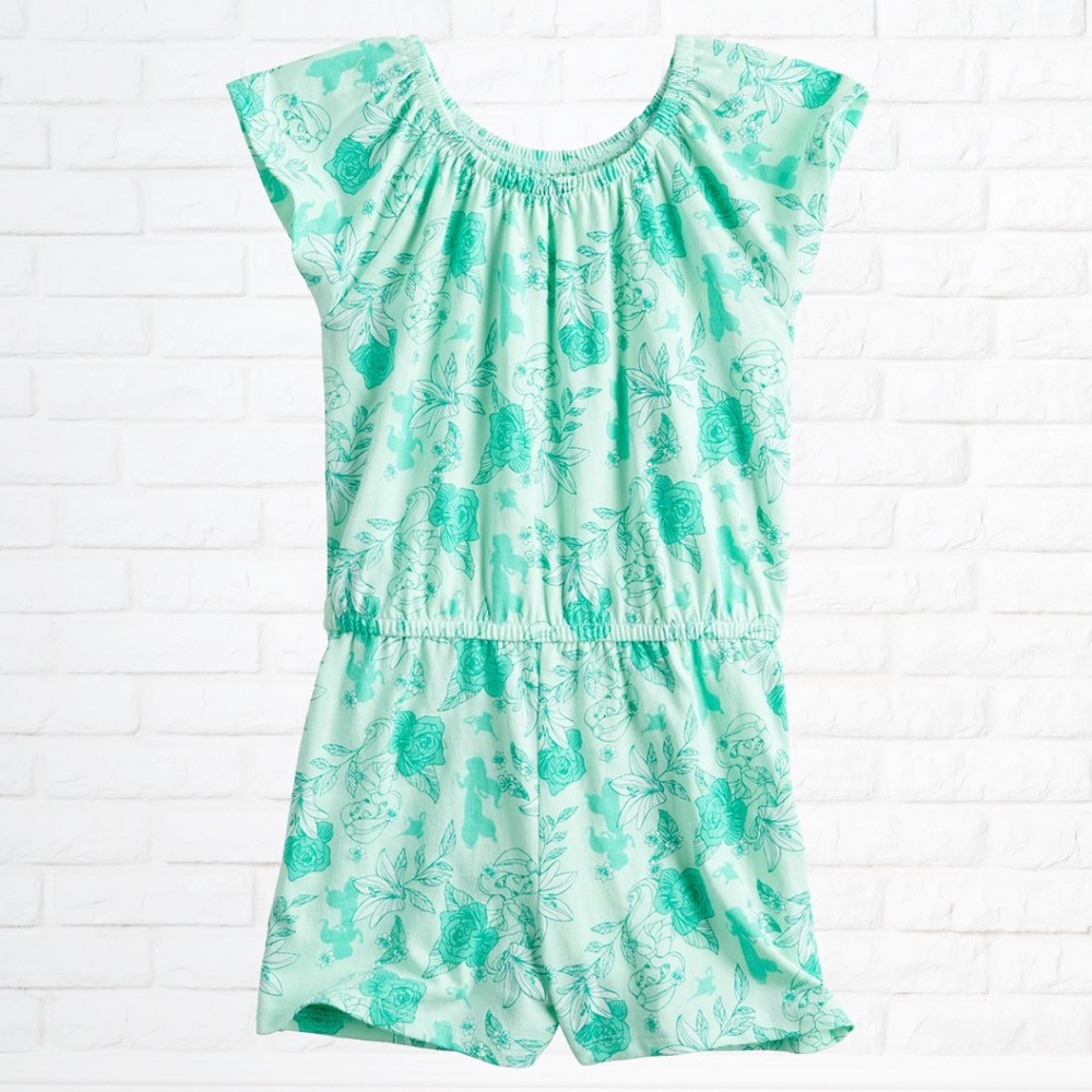 NWT Disney Princess Jasmine Flutter Sleeve Romper (Girls 4)